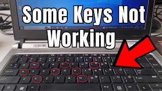 How to Fix Some Keys Not Working on Laptop Keyboard  Keyboard Not Working [upl. by Breger498]