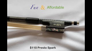 110 Presto Spark Carbon Fiber Violin Bow Review [upl. by Laval]