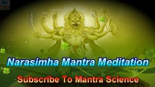 Narasimha Mantra Meditation  Ugram Veeram Mahavishnum  Sankkrit amp English Text Version [upl. by Lodge]