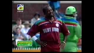 Pakistan vs West Indies World Cup 1992 HQ Extended Higlights [upl. by Pillihp340]