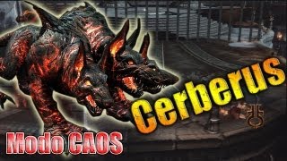 Cerberus en modo CAOS Chaos  Como derrotar a cerberus GOW3 muerte de cerberus [upl. by Eilloh]