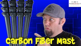 Carbon Fiber Mast for Ham Radio Antennas from Gigaparts  HF Antenna Mast [upl. by Nolos]