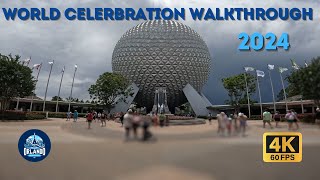 Epcot World Celebration walkthrough 2024  4K 60FPS [upl. by Notlih]