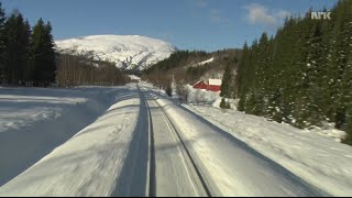 956 Hours Train Journey to the Norwegian Arctic Circle WINTER 1080HD SlowTV [upl. by Ellevel467]