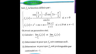 Limite et continuité 2 bac SM Ex 59 page 59 Almoufid [upl. by Ortensia]