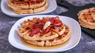 Foodace Easy Waffle Recipe  Easy Waffle Recipe Without Baking Powder  How To make Waffles [upl. by Rise]