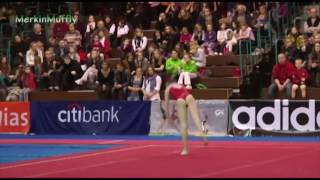 Italian Gymnast wardrobe malfunction floor routine [upl. by Nesahc]