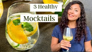 3 easy amp healthy mocktail recipes  Nonalcoholic cocktails [upl. by Camilo]