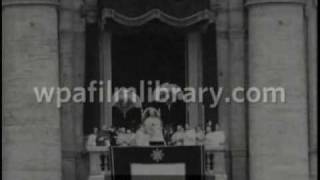 Extremely Rare footage of Pope Pius Xs Apostolic Blessing and voice [upl. by Cattan]