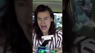 One Direction carpool karaoke best momentsmostly Harry onedirection [upl. by Anahsirk]