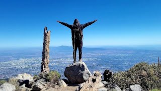 Sweeping view of the Inland Empire and the San Gabriel Mountain Range from Ontario Peak [upl. by Swaine]