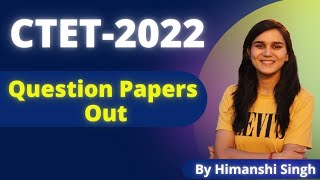 CTET2022 Question Papers Available Now  Lets Solve  CTET Result कब [upl. by Tallou48]