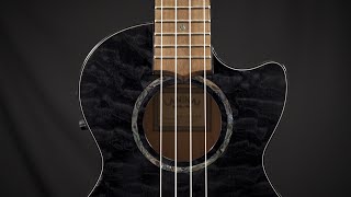 Lanikai Quilted Maple Black Tenor CE Uke [upl. by Lyrad]