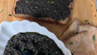 Black Olives Tapenade  Easy amp Healthy Recipe صلصة بزيت الزيتون [upl. by Innaig]