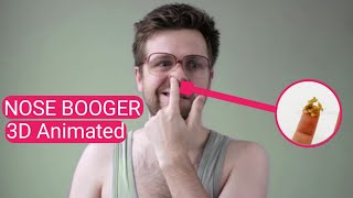 What are nose boogers  How nose boogers produce in nose 3D Animated [upl. by Anais]