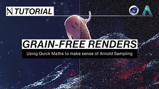 C4D amp Arnold TUTORIAL  GrainFree Renders in 4 Steps Cinema 4D amp Arnold Renderer [upl. by Farhsa900]