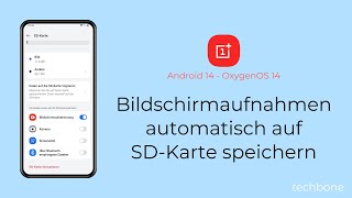 Bildschirmaufnahmen automatisch auf SDKarte speichern  OnePlus Android 14  OxygenOS 14 [upl. by Lisan]