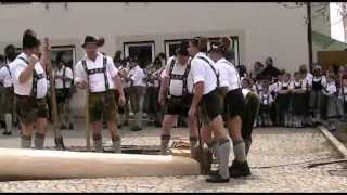 Burgberg Maibaumaufstellung und Maifest  Oberallgäu [upl. by Zared]