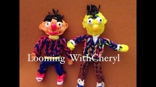 Rainbow Loom BERT from Sesame Street  Gomitas  Looming WithCheryl [upl. by Santana]