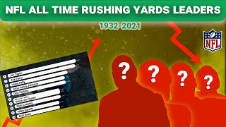 NFL AllTime Rushing Yards Leaders 19322024  90 didnt know  NFL Quiz [upl. by Norita154]