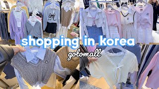 shopping in korea vlog 🇰🇷 spring fashion haul 🎀 gotomall underground shopping center [upl. by Charles]