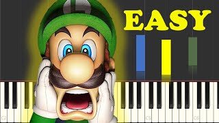 Luigis Mansion Theme Song On Piano EASY [upl. by Andi]