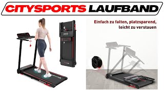 CITYSPORTS Laufband im TestVergleich 2024 🥇 HeimtrainerTestsieger gut und günstig [upl. by Oznerol846]