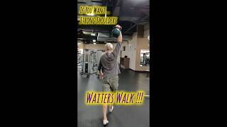 Waiters Walk Builds Strong Shoulders amp Core functionaltraining fitover40 [upl. by Aiuqes]