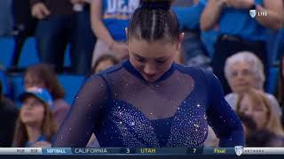 Kyla Ross Floor UCLA vs Utah State 2019 10000 [upl. by Ardnued]