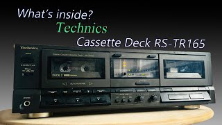 Technics STEREO DOUBLE CASSETTE DECK RSTR165  Whats inside [upl. by Ardnaed]