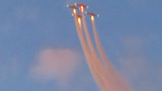 Aeroshell Aerobatic Team Twilight Performance  EAA Airventure 2023 [upl. by Kaplan]