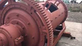 Small production ball mill for ore grinding [upl. by Suilenroc]