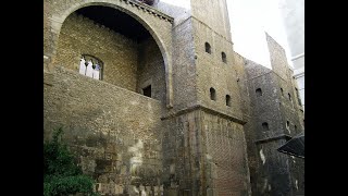 Muralla romana de Barcino Barcelona fotos antiguas y actuales con historia [upl. by Euqinwahs840]