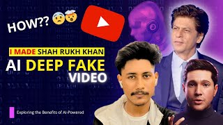 I Made Shahrukh Khans AI Deep Fake Video 🤯😨 in 5 Seconds  How to make AI Face Change in Video Free [upl. by Giustino]