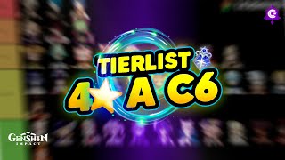 ✅TIER LIST META de 4 ESTRELLAS a C6 Actualizada a FONTAINE  Genshin Impact [upl. by Barnaby867]