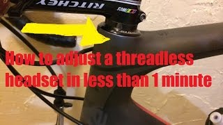 How to adjust a threadless headset in less than 1 minute [upl. by Thera]