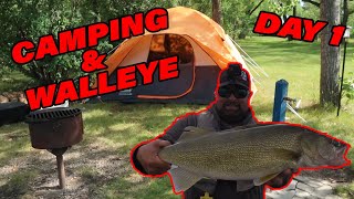 Camping and Walleye  Rowans Ravine Day 1 [upl. by Baer227]