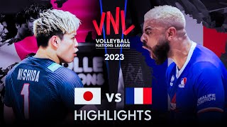 LEGENDARY MATCH  JAPAN vs FRANCE  Mens VNL 2023 [upl. by Aihsyt847]