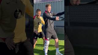 💪 Ter Stegen begins his rehab at the Ciutat Esportiva 👊 fcbarcelona shorts [upl. by Corkhill]