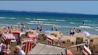 4k Scharbeutz Strand 300724 DEUTSCHLAND Foks Jg [upl. by Jeroma795]