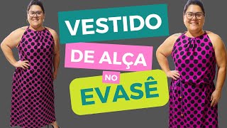 Como Fazer Vestido de Alça No Evasê PARA INICIANTES NA COSTURA [upl. by Tivad]