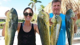 FatherDaughter Mahi Fishing Trip Catch Clean amp Cook [upl. by Dambro]