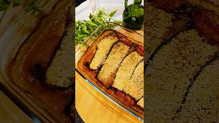 Aubergine parmigiana 🍆 aubergines auberginerecipe eggplantrecipe foodiefood breadlover [upl. by Cissej]