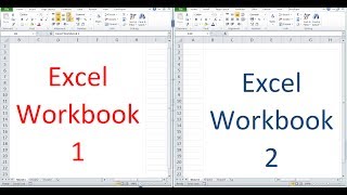 How to open and view 2 Excel workbooks at the same time [upl. by Manbahs]