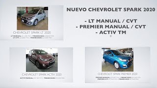 CHEVROLET SPARK 2020 LT PREMIER Y ACTIV ANÁLISIS INTERIOR Y EXTERIOR [upl. by Yatnohs]