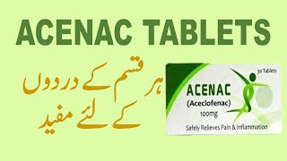 Acenac tablets uses and side effects in urdu  Acenac tablets for body pains [upl. by Nnalyrehs]