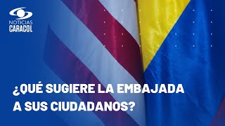 Embajada de Estados Unidos lanza una alerta por la “continua amenaza del crimen en Colombia” [upl. by Nuhsar]