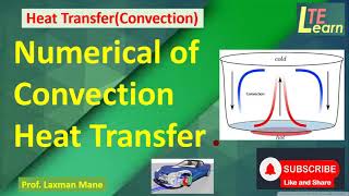 Forced and Free Convection Heat Transfer Problems Nusselt Number Prandtl Number Grashof Number [upl. by Maker]