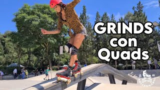 Tutorial aprende grinds con tus patines quads [upl. by Quinn]