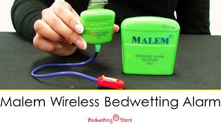 Bedwetting Store  Malem Wireless Bedwetting Alarm System [upl. by Esilram]